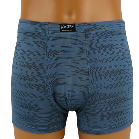 MĘSKIE BOKSERKI Prążki Majtki Bambusowe 2XL szare