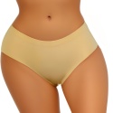 Majtki Bezszwowe Figi Laserowo Cięte Damskie Wyższy Stan beżowe XXL