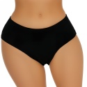 Majtki Bezszwowe Figi Laserowo Cięte Damskie Wyższy Stan czarne XL