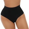 Opinające Majtki Bezszwowe Figi Laserowo CięteWyższy Stan czarne XL