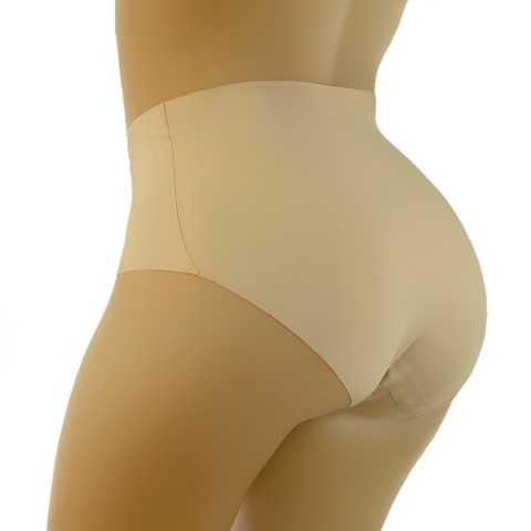 Opinające Majtki Bezszwowe Figi Laserowo CięteWyższy Stan czarne XL