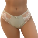 NEW WAVE Seksi Koronkowe Majtki Figi Damskie XL beżowe