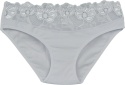 Wygodne Bawełniane Majtki Damskie Figi z Koronką 4053 XL białe