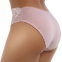 Wygodne Bawełniane Majtki Damskie Figi z Koronką 4053 3XL różowe