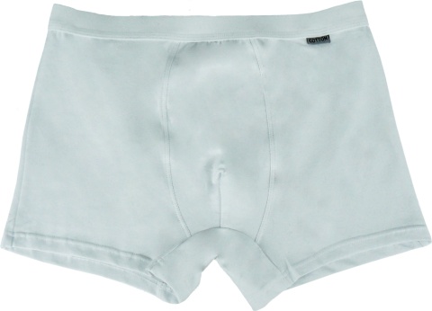 BOKSERKI MĘSKIE gładkie BAWEŁNIANE białe L