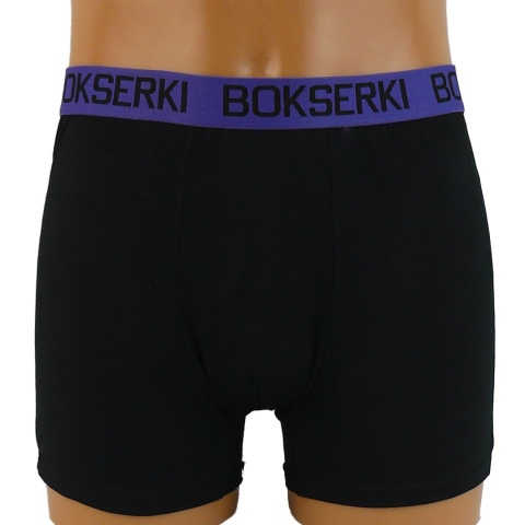 Czarne Męskie BOKSERKI Majtki Jednolite Bambusowe XXL