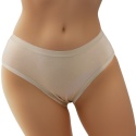 Gładkie Klasyczne Majtki Damskie Figi Młodzieżowe Bawełna beżowe S/M