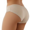 Gładkie Klasyczne Majtki Damskie Figi Młodzieżowe Bawełna beżowe S/M