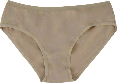 Gładkie Klasyczne Majtki Damskie Figi Młodzieżowe Bawełna beżowe S/M