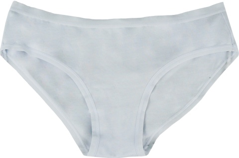 Gładkie Klasyczne Majtki Damskie Figi Młodzieżowe Bawełna białe S/M