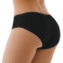 Gładkie Klasyczne Majtki Damskie Figi Młodzieżowe Bawełna czarne L/XL