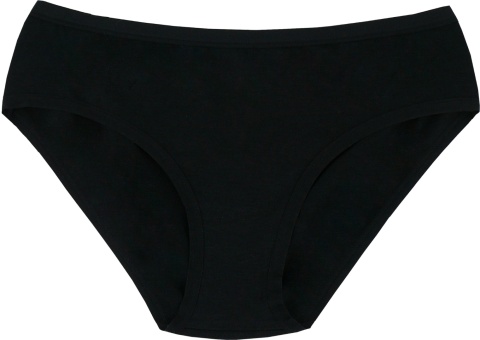 Gładkie Klasyczne Majtki Damskie Figi Młodzieżowe Bawełna czarne L/XL