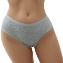 Gładkie Klasyczne Majtki Damskie Figi Młodzieżowe Bawełna szare S/M