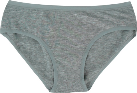 Gładkie Klasyczne Majtki Damskie Figi Młodzieżowe Bawełna szare S/M