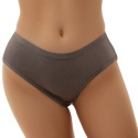 Gładkie Klasyczne Majtki Damskie Figi Młodzieżowe Bawełna brązowe S/M
