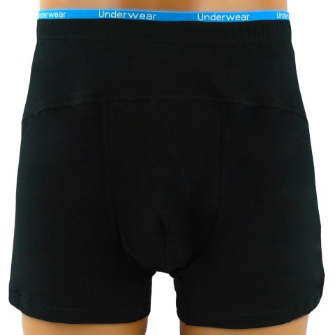 MĘSKIE BOKSERKI Majtki Bawełniane Szorty DUŻE ROZMIARY 4XL czarne