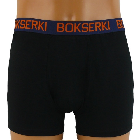 Czarne Męskie BOKSERKI Majtki Jednolite Bambusowe M