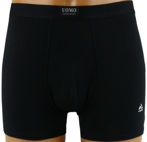 Męskie Bokserki Szorty Gładkie Majtki Bawełna Modal 2XL czarne