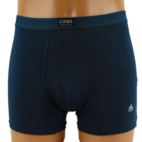 Męskie Bokserki Szorty Gładkie Majtki Bawełna Modal 2XL czarne