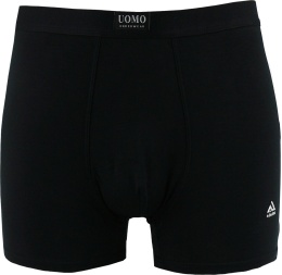 Męskie Bokserki Szorty Gładkie Majtki Bawełna Modal XL czarne