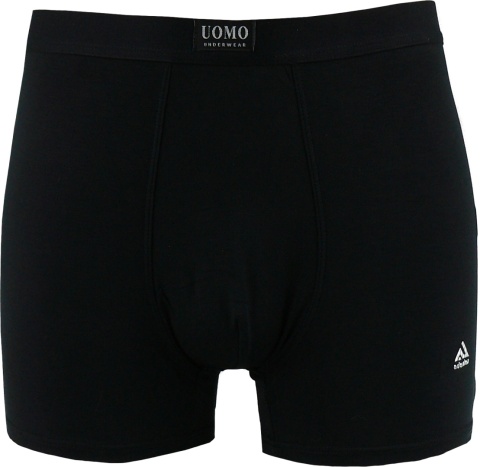 Męskie Bokserki Szorty Gładkie Majtki Bawełna Modal XL czarne