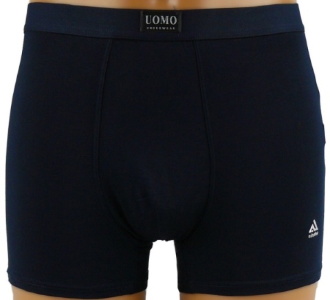 Męskie Bokserki Szorty Gładkie Majtki Bawełna Modal L granatowe