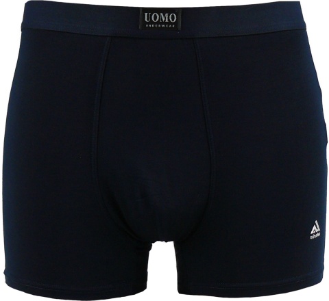 Męskie Bokserki Szorty Gładkie Majtki Bawełna Modal L granatowe