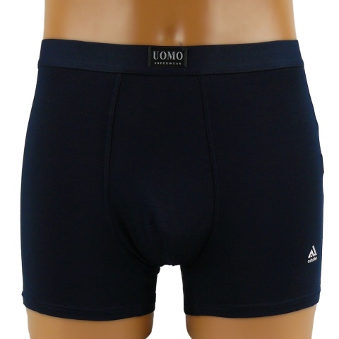 Męskie Bokserki Szorty Gładkie Majtki Bawełna Modal M grafitowe