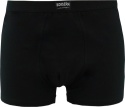 Męskie Bokserki Szorty Gładkie Majtki Bawełniane czarne 3XL
