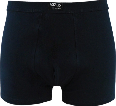 Męskie Bokserki Szorty Gładkie Majtki Bawełniane granatowe 4XL