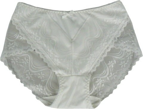 NEW WAVE D542 PIĘKNE FIGI KORONKOWE MAJTKI DAMSKIE 4XL ecru