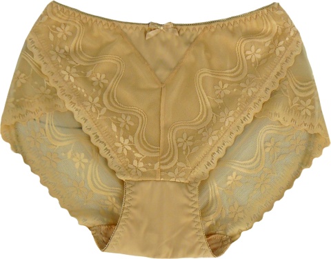 NEW WAVE D542 PIĘKNE FIGI KORONKOWE MAJTKI DAMSKIE 3XL beżowe