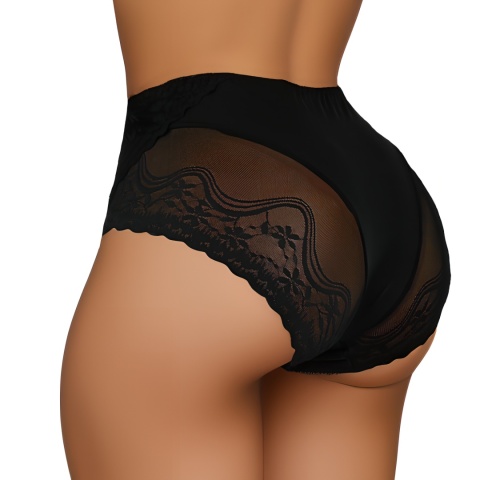 NEW WAVE D542 PIĘKNE FIGI KORONKOWE MAJTKI DAMSKIE XXL czarne