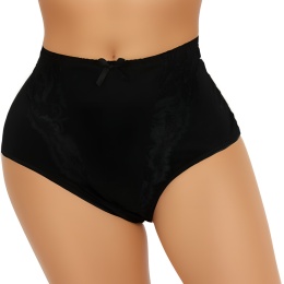 New Wave A2213 KORONKOWE FIGI DAMSKIE MAJTKI BAWEŁNIANE XXL czarne