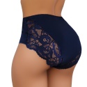 New Wave A2213 KORONKOWE FIGI DAMSKIE MAJTKI BAWEŁNIANE XXL granatowe