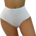Opinające Majtki Bezszwowe Figi Laserowo CięteWyższy Stan białe XXL