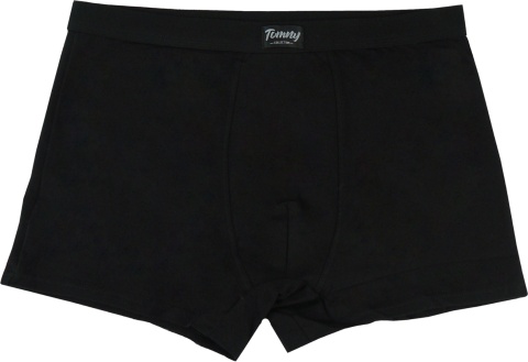 TOM.NY BOKSERKI MĘSKIE gładkie BAWEŁNIANE czarne 3XL