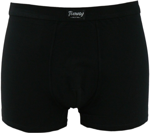 TOM.NY BOKSERKI MĘSKIE gładkie BAWEŁNIANE czarne L
