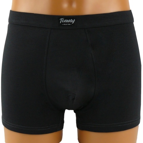 TOM.NY BOKSERKI MĘSKIE gładkie BAWEŁNIANE grafitowe 2XL