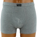 TOM.NY BOKSERKI MĘSKIE gładkie BAWEŁNIANE szary 2XL