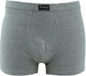 TOM.NY BOKSERKI MĘSKIE gładkie BAWEŁNIANE szary 2XL