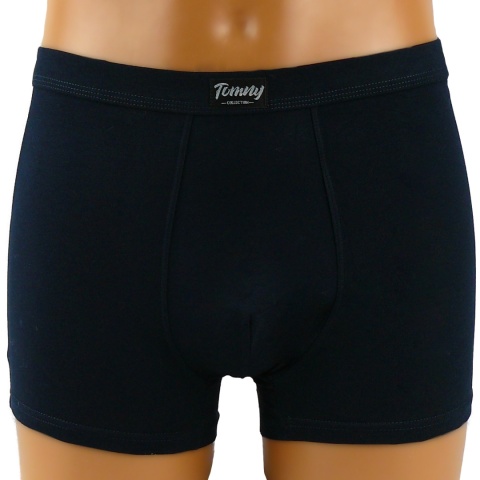 TOM.NY BOKSERKI MĘSKIE gładkie BAWEŁNIANE granatowe 2XL