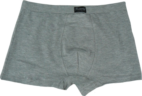 TOM.NY BOKSERKI MĘSKIE gładkie BAWEŁNIANE szary 3XL