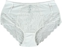 Wysoki Stan Pełne Majtki Damskie Figi Koronkowe 3XL ecru