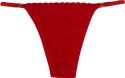 Seksi Stringi Koronkowe Majtki Damskie Figi L/XL czerwone