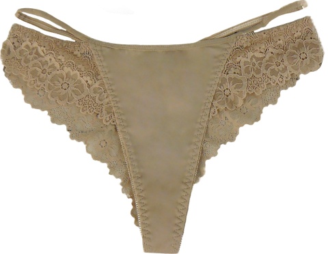 158 FULINA SEKSI STRINGI koronkowe BRAZYLIANY 2XL beżowe