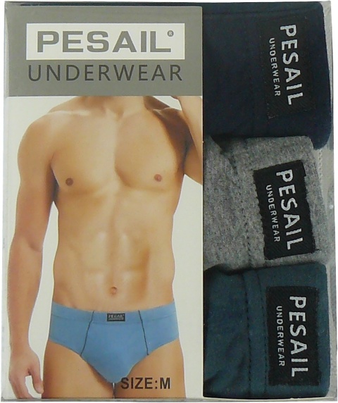 3X Slipy Męskie Klasyczne Majtki 100% Bawełniane Wielokolorowe 2XL