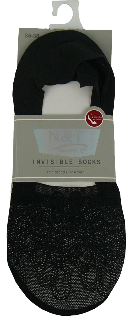 Stopki KoronkoweNiskie Skarpetki Damskie Laserowo Cięte czarne 39-42