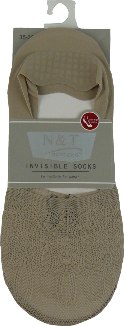 Stopki KoronkoweNiskie Skarpetki Damskie Laserowo Cięte fango 35-38