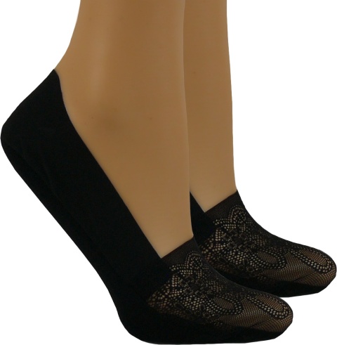 Stopki KoronkoweNiskie Skarpetki Damskie Laserowo Cięte fango 35-38